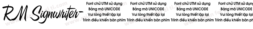 RM Signwriter字体转换